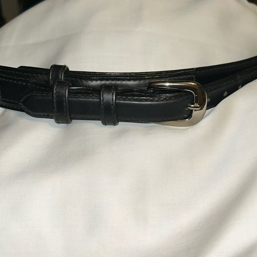 Cabela’s Black Leather Belt 40